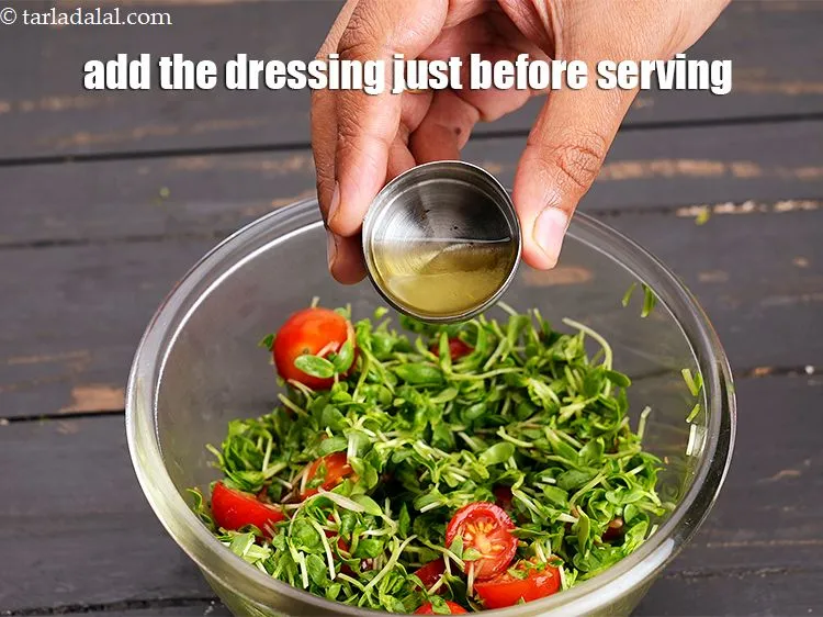 Step 23 – <meta charset="UTF-8" /> Add the prepared dressing just before serving <strong>cherry tomato fenugreek salad | …