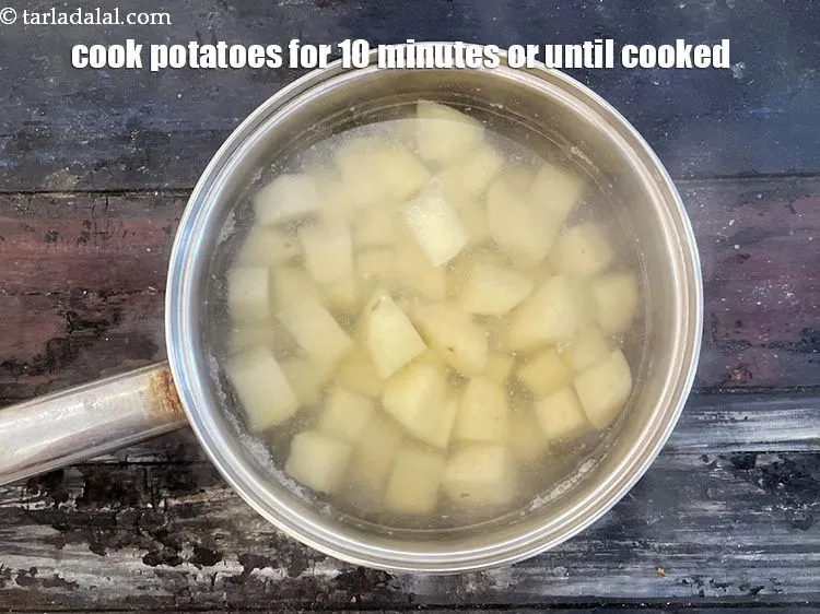 Step 9 – Cook potatoes for 10 or until done.