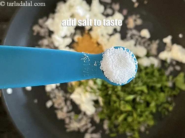 Step 28 – Add salt to taste. We added 1/4 tsp salt.