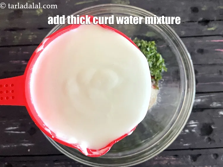 Step 19 – Add&nbsp;<meta charset="UTF-8" />1 cup&nbsp;thick&nbsp;<a href="glossary-buttermilk-chaas-taak-moru-chaach-670i">buttermilk</a>.