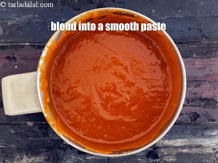 Step 19 – Blend in a mixer to a smooth paste.