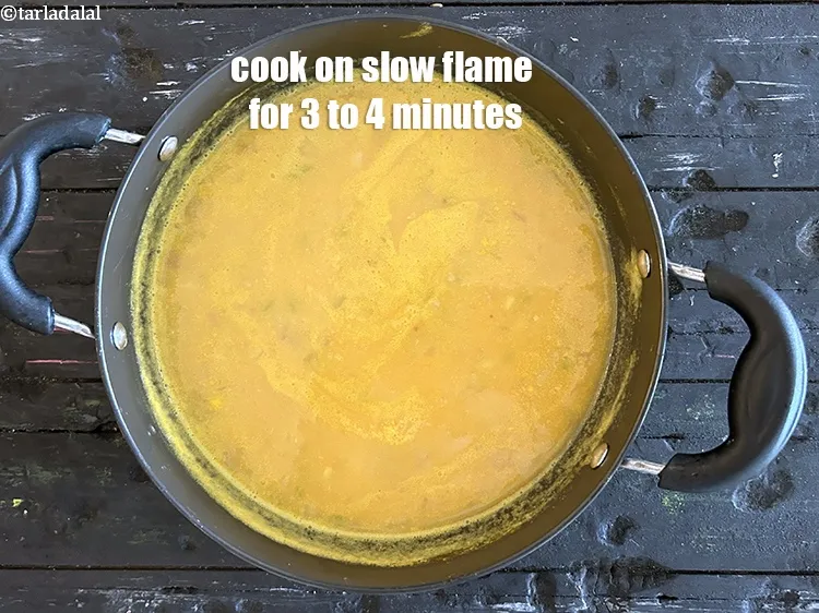 Step 39 – Cook on a slow flame for 3 to 4 minutes, while stirring occasionally.