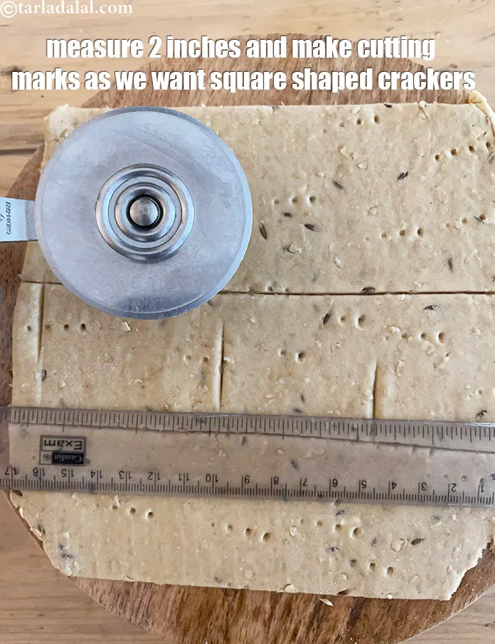 Step 21 – Measure 2 inches with a ruler and make small cutting marks. If you wish you …
