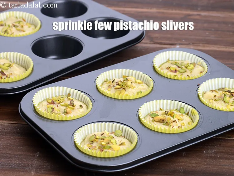 Step 19 – Sprinkle few <a href="https://www.tarladalal.com/glossary-pistachio-slivers-894i">pistachio slivers</a>.