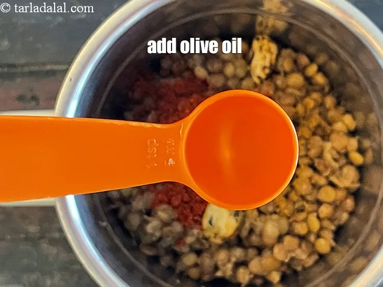Step 27 – Add 2 tsp olive oil.