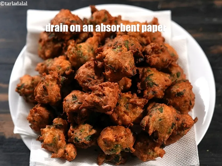 Step 21 – Drain on an absorbent paper.