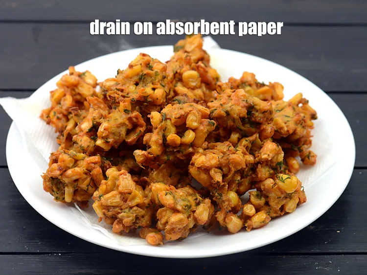 Step 19 – Drain on an absorbent paper.
