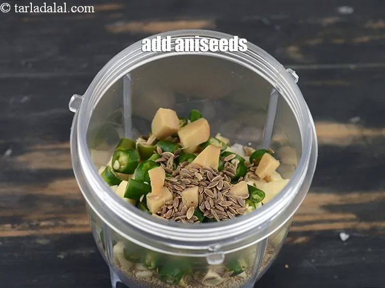 Step 19 – Add&nbsp;2 tsp&nbsp;<a href="https://tarladalal.com/glossary-aniseed-vilayati-saunf-51i">aniseeds</a>.&nbsp;