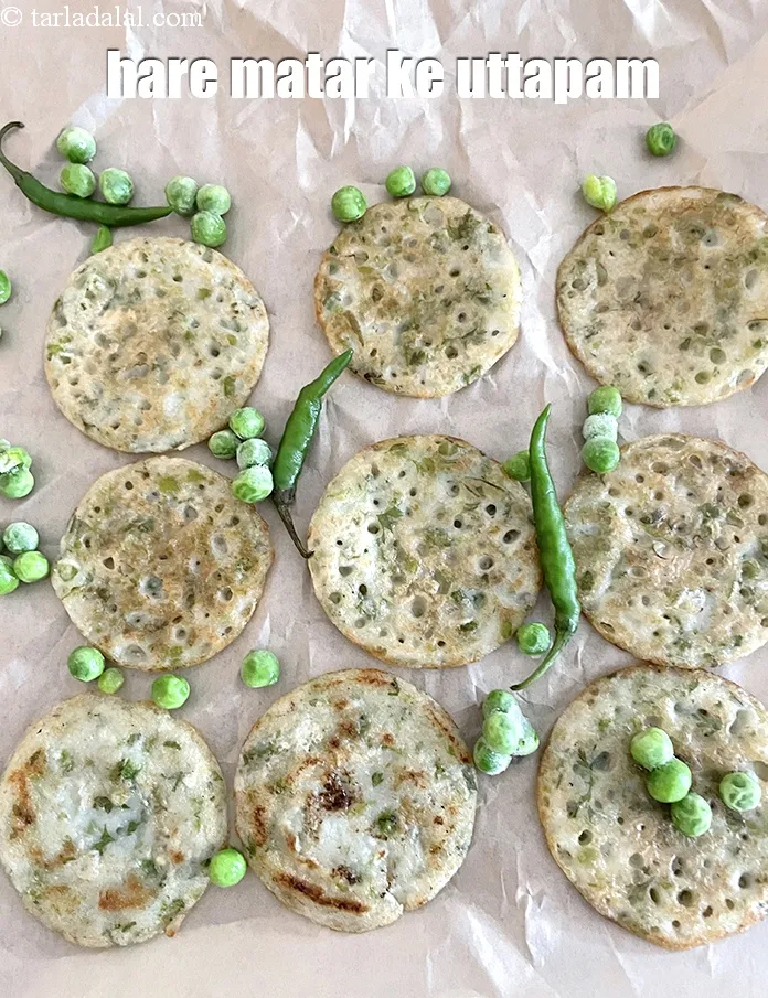 Step 31 – Serve <strong>green peas uttapam | hare matar ke uttapam |&nbsp;green peas and rice flour uttapam …