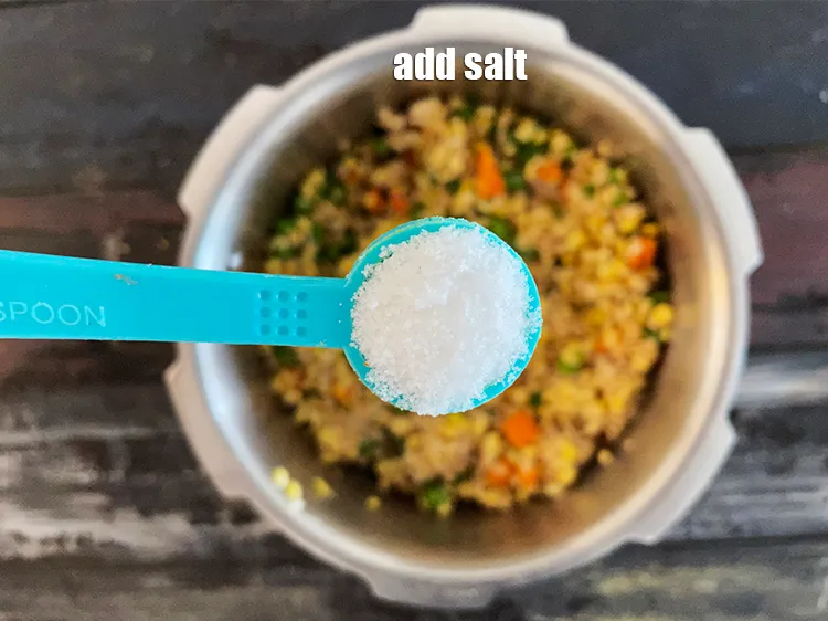 Step 35 – Add salt to taste. We used 1/2 tsp salt.