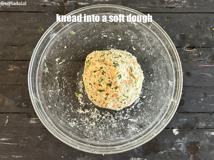 Step 20 – Knead into a soft dough.