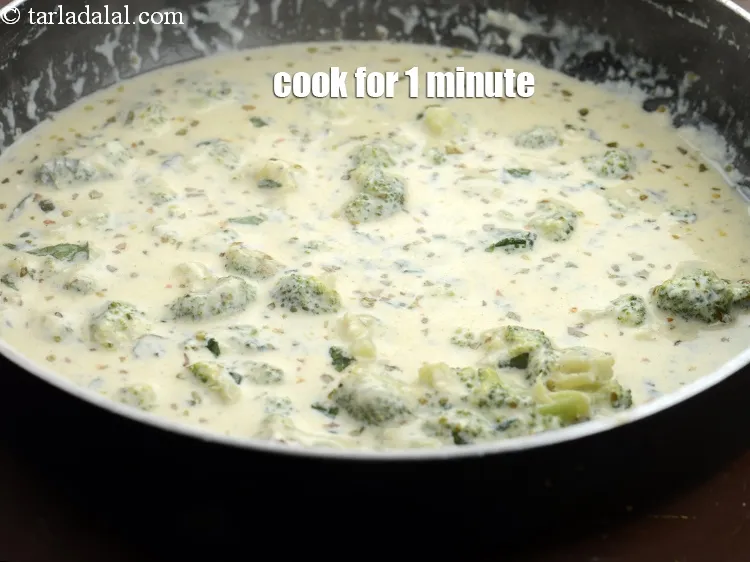 Step 19 – Cook on a medium flame for 1 minute.