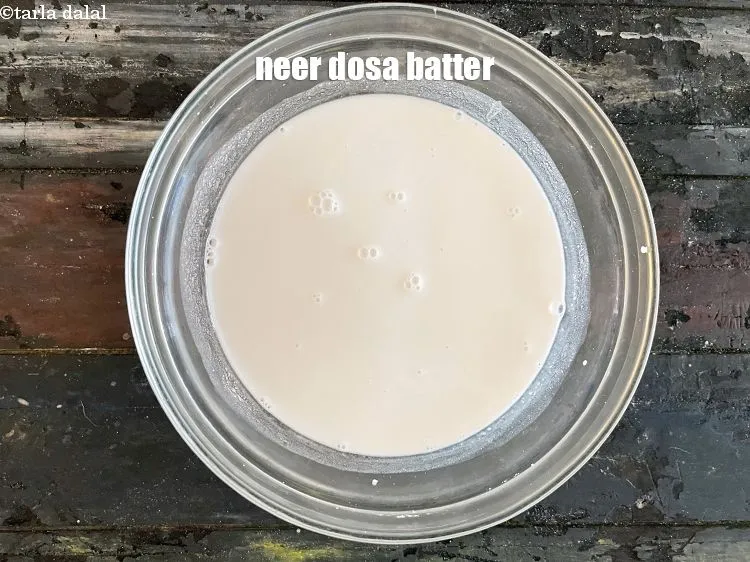 Step 19 – Keep the neer dosa batter aside.