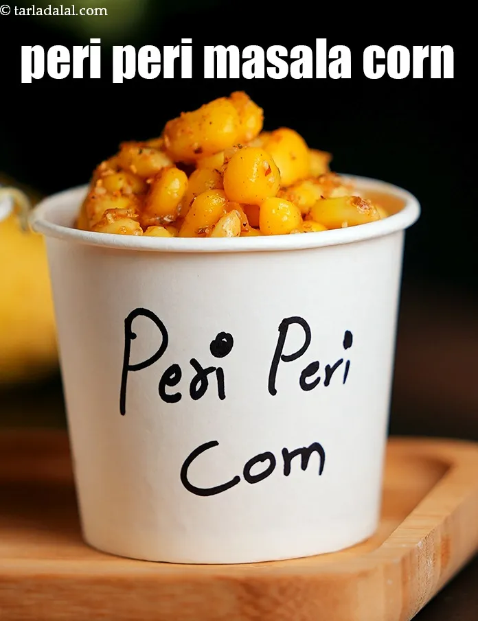 Step 28 – Serve <strong>Peri Peri Masala Corn</strong> immediately.