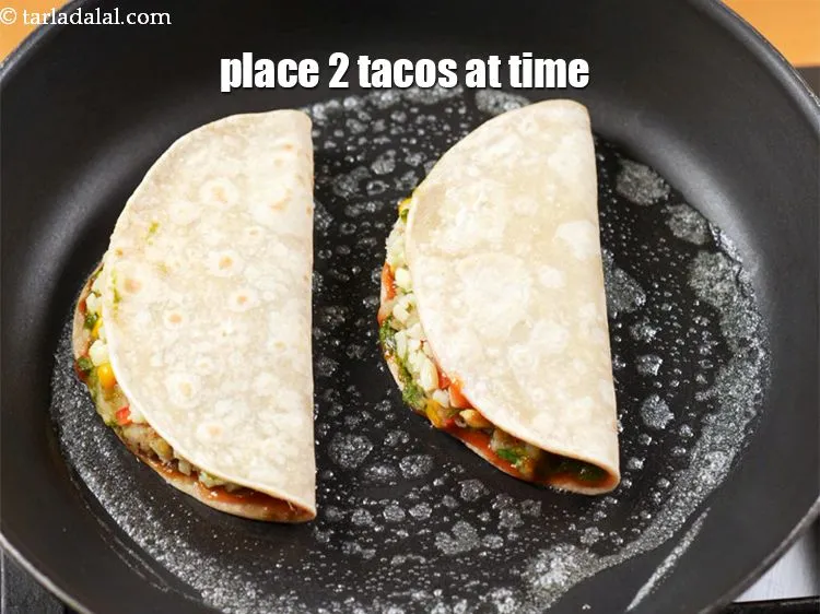Step 19 – Place 2 tacos at a time.
