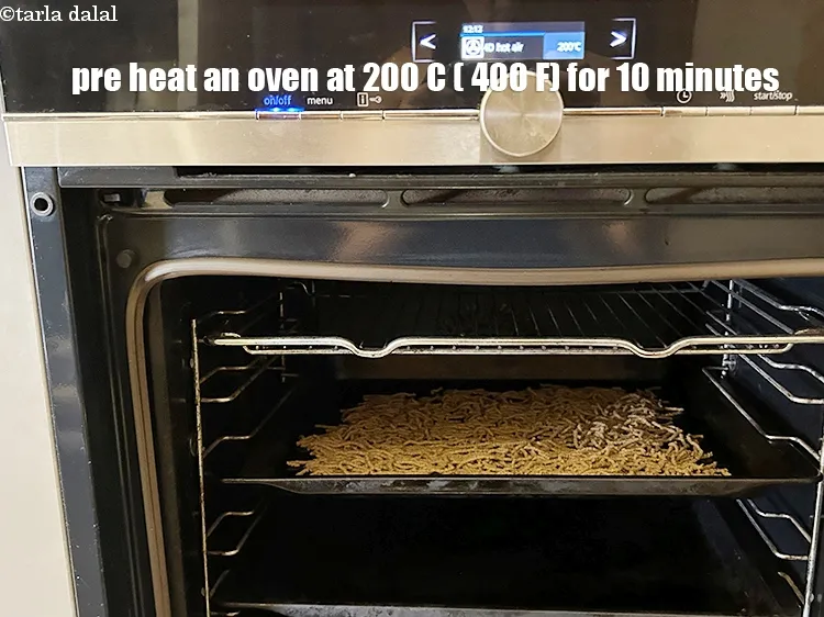 Step 21 – Pre-heated oven at 200&deg; C&nbsp;(400&deg;F&nbsp;) for 10 minutes.