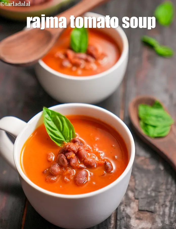 Step 29 – Serve <strong>bean and tomato soup | rajma tomato soup recipe | healthy Indian kidney bean …