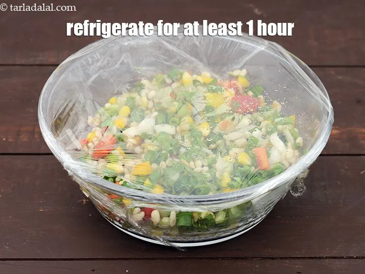 Step 24 – Refrigerate<strong>&nbsp;barely vegetable corn salad | healthy Indian barely corn salad |</strong> for at least 1 …