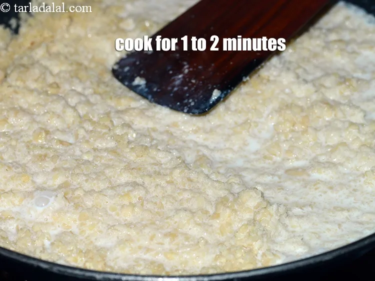 Step 19 – Cook on a medium flame for 1 to 2 minutes, while stirring continuously.