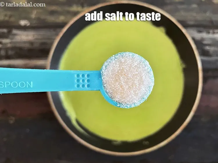 Step 21 – Add salt to taste. We added 1/2 tsp salt.