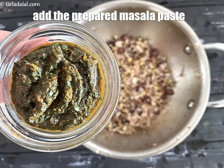 Step 20 – Add the prepared masala paste.