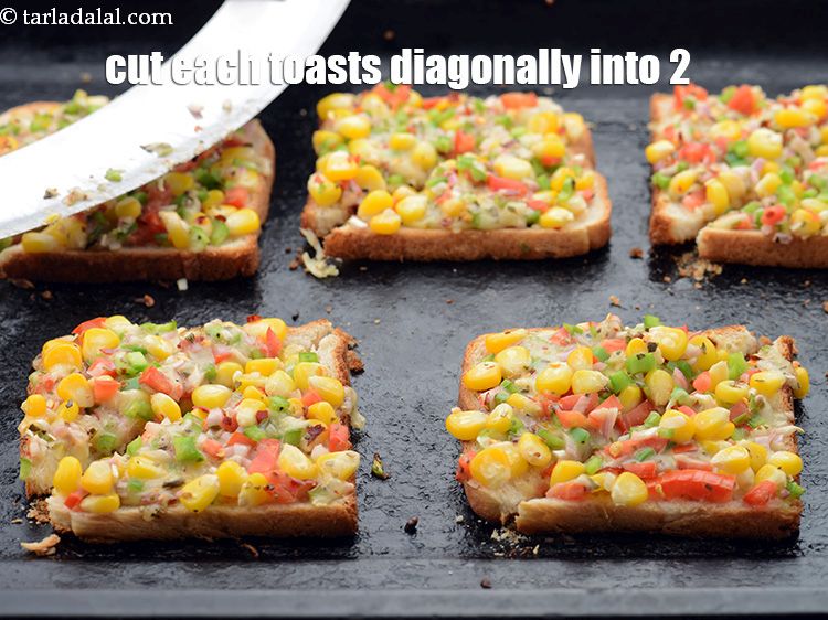 Step 19 – Cut each toasts diagonally into 2 pieces.&nbsp;