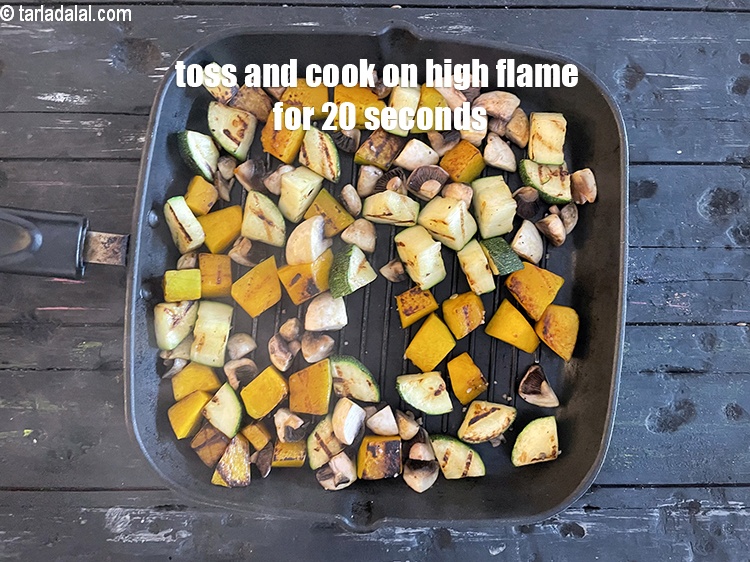 Step 23 – Toss well and cook on a high flame for 20 seconds. Cool completely.