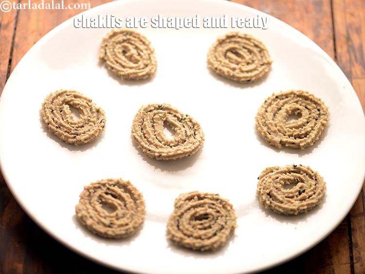 Step 33 – Press out all chaklis like this. You will get approx. 20 chaklis in all. You …