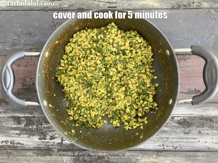 Step 31 – Cover with the lid and cook on a medium flame for another 5 minutes, while …