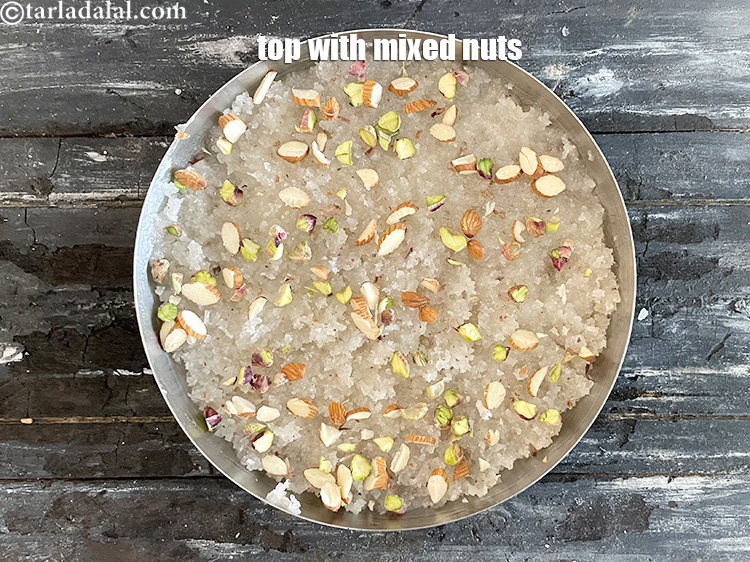 Step 30 – Top with 2 tablespoons nuts.