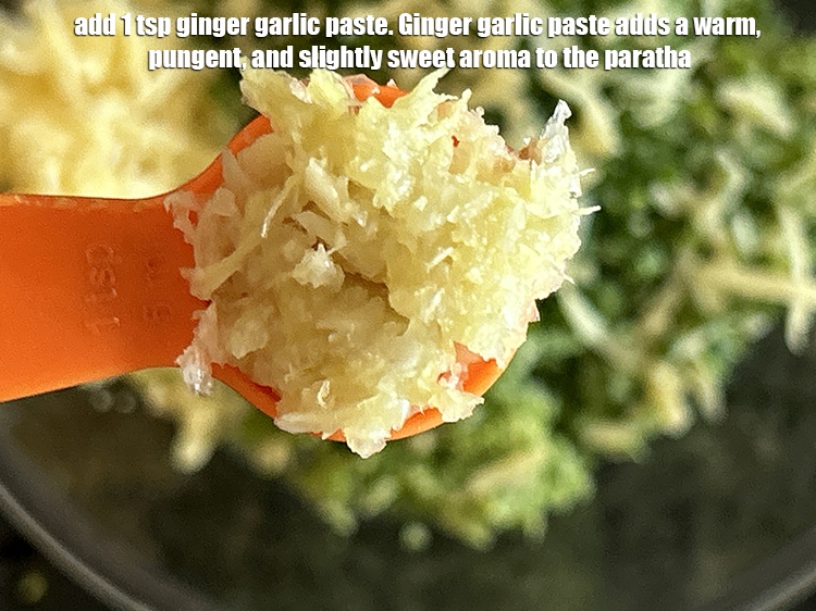Step 19 – Add 1/2 tsp&nbsp;<a href="https://www.tarladalal.com/glossary-ginger-adrak-453i">ginger (adrak)</a>&nbsp;<a href="https://www.tarladalal.com/glossary-garlic-paste-lehsun-ki-paste-lahsun-ki-paste-350i">garlic (lehsun) paste</a>.&nbsp;Ginger garlic paste adds a warm, pungent, and …