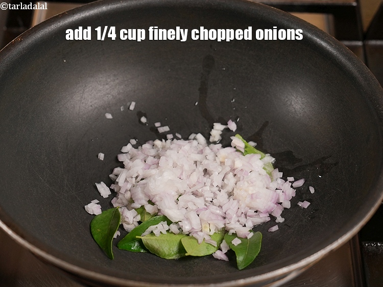 Step 24 – Add 1/4 cup finely chopped onions.