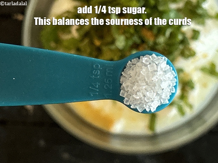 Step 23 – Add&nbsp;<meta charset="UTF-8" /><strong>1/4 tsp&nbsp;sugar.&nbsp;</strong><meta charset="UTF-8" />This balances the sourness of the curds.&nbsp;&nbsp;