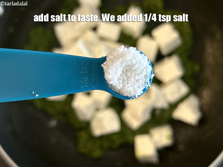 Step 21 – Add salt to taste. We added 1/4 tsp salt.
