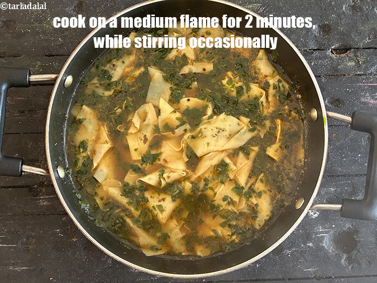 Step 20 – Cook on a medium flame for 2 minutes, while stirring occasionally.