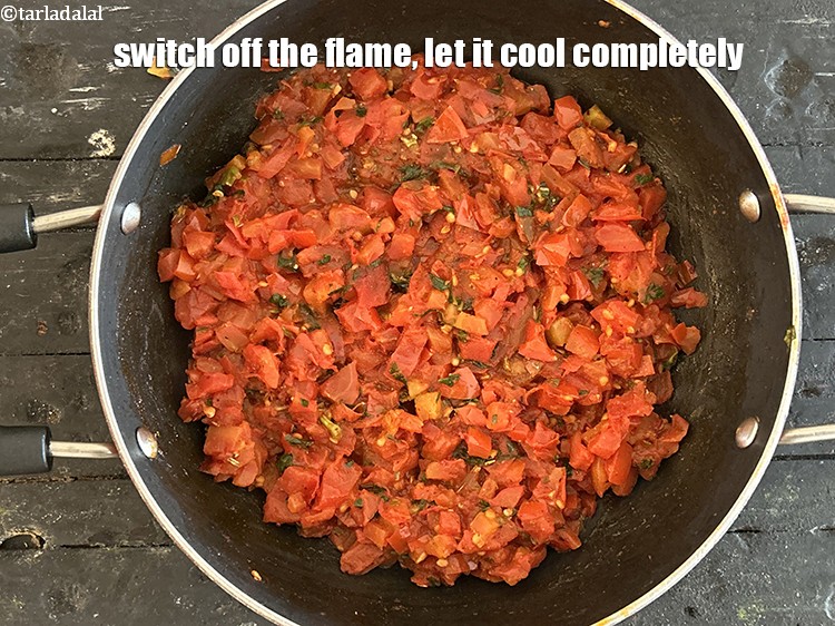 Step 20 – Switch off the flame, let it cool completely.