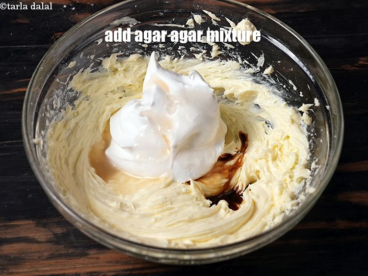 Step 21 – Add agar agar mixture.