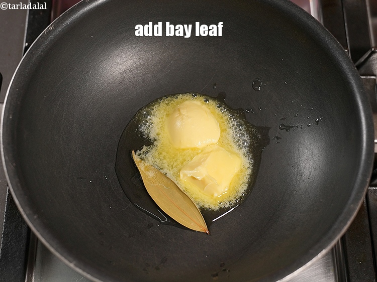 Step 20 – Add 1 <a href="https://www.tarladalal.com/glossary-bay-leaf-tejpatta-bay-leaves-189i">bay leaf (tejpatta)</a>.&nbsp;