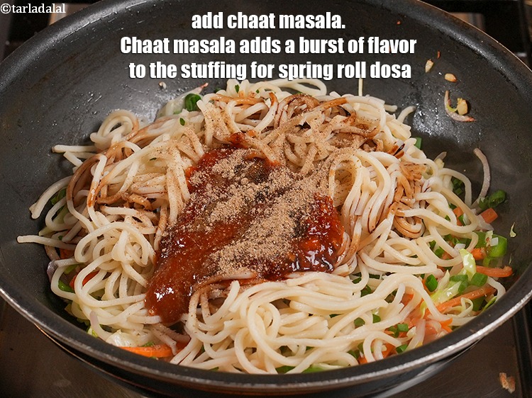Step 20 – Add &frac12; tsp <a href="https://www.tarladalal.com/glossary-chaat-masala-300i">chaat masala</a>. Chaat masala adds a burst of flavor to the …