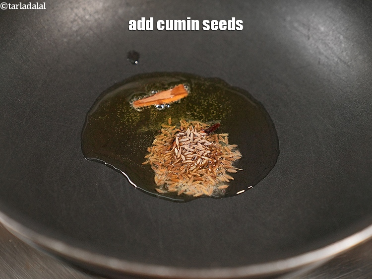 Step 20 – Add &frac12; tsp <a href="https://www.tarladalal.com/glossary-cumin-seeds-jeera-zeera-381i">cumin seeds (jeera)</a>.