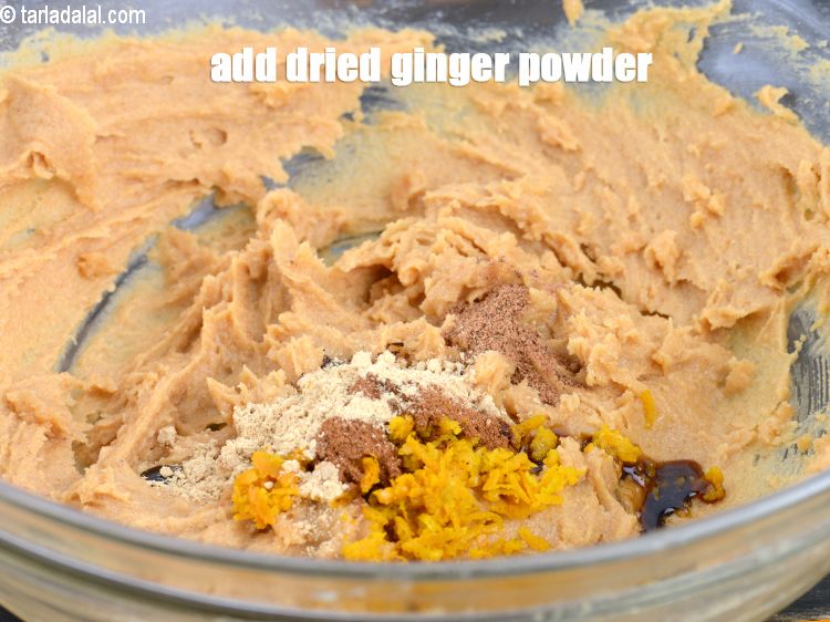 Step 21 – Add &frac14; tsp&nbsp;<a href="https://www.tarladalal.com/glossary-dried-ginger-powder-sonth-454i">dried ginger powder (sonth)</a>. Mix well.