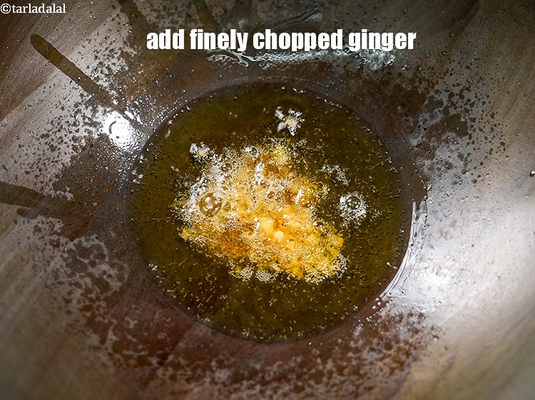 Step 21 – <p>Add 1 tsp finely chopped ginger.</p>