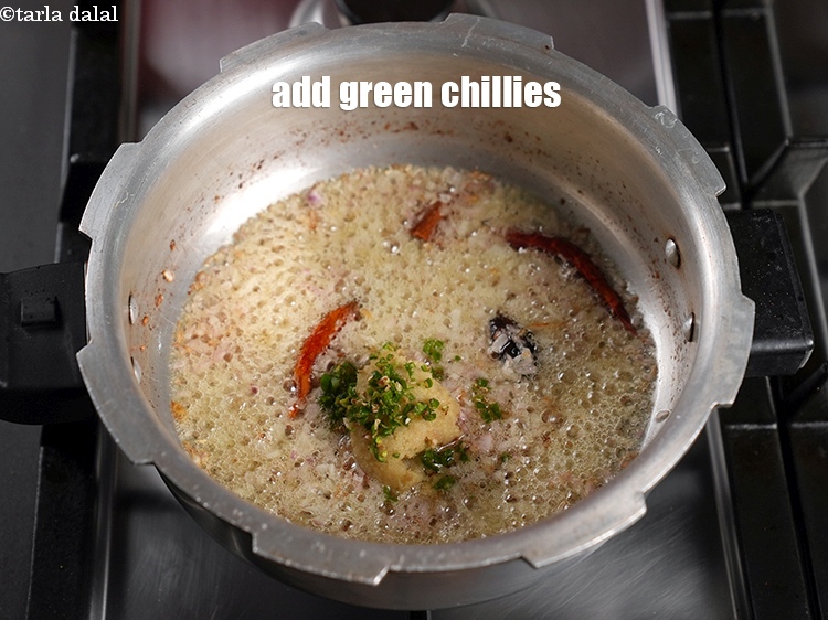 Step 20 – Add 1 tsp green chillies.&nbsp;