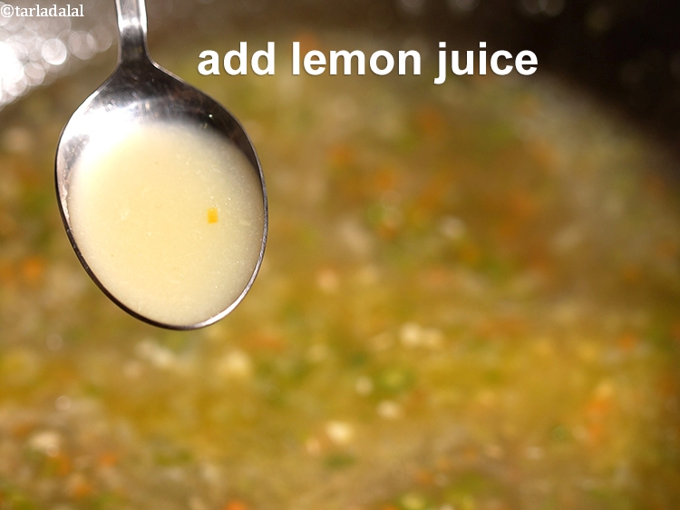 Step 23 – Finally add 1 tbsp&nbsp;<a href="https://www.tarladalal.com/glossary-lemon-juice-numbi-ka-ras-nimbu-ka-juice-471i">lemon juice</a>.