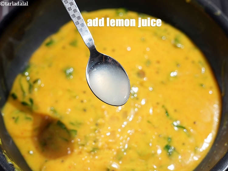 Step 20 – Add 2 tsp lemon juice and mix well.