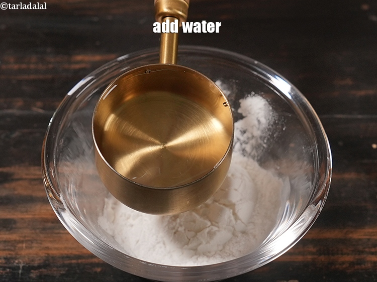 Step 20 – Add &frac12; cup water.