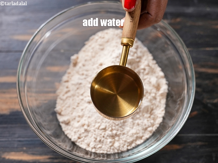 Step 21 – Add &frac34; cup water.