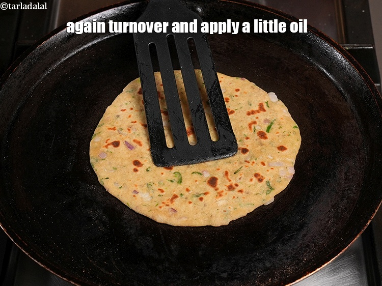 स्टेप 19 – फिर से पलटें और <strong>पंजाबी मिस्सी रोटी</strong> पर&nbsp;| <strong>पंजाबी मिस्सी …