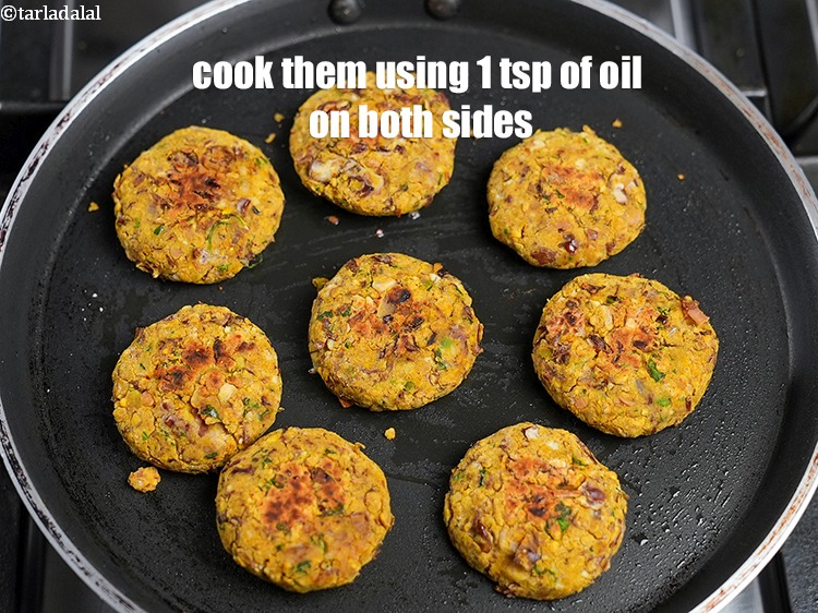 Step 20 – Cook them using 1 tsp of oil till they turn golden brown in colour from …
