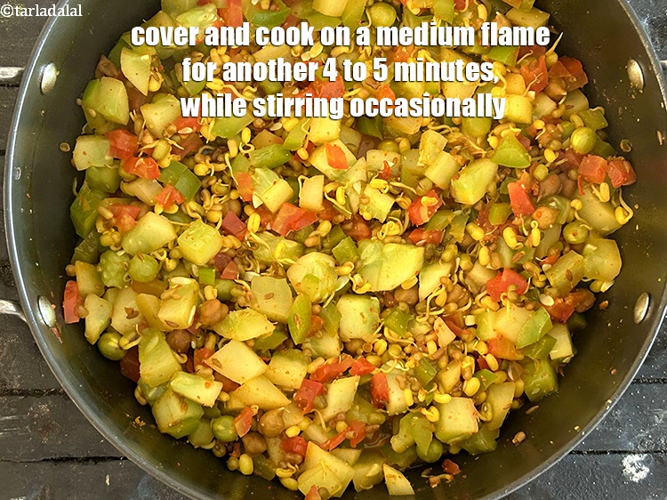 Step 20 – Cover and cook on a medium flame for another 4 to 5 minutes, while stirring …